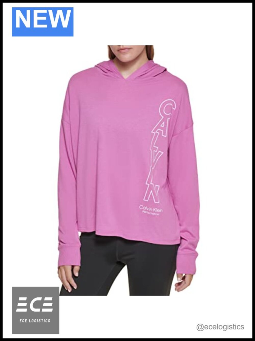 Calvin Klein Performance Active Hooded T-Shirt Long Sleeve Pullover